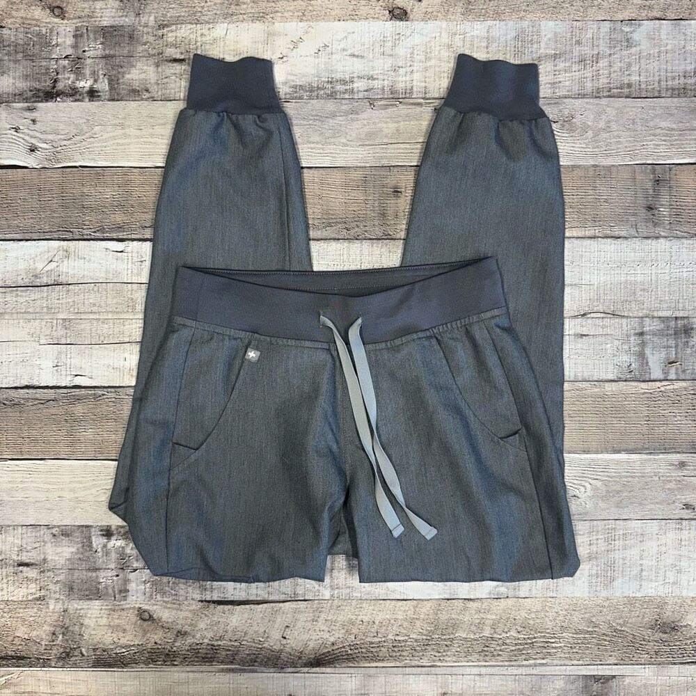 FIGS Zamora 2.0 Jogger Medical Nurse Scrubs Pants Grey Size XXS